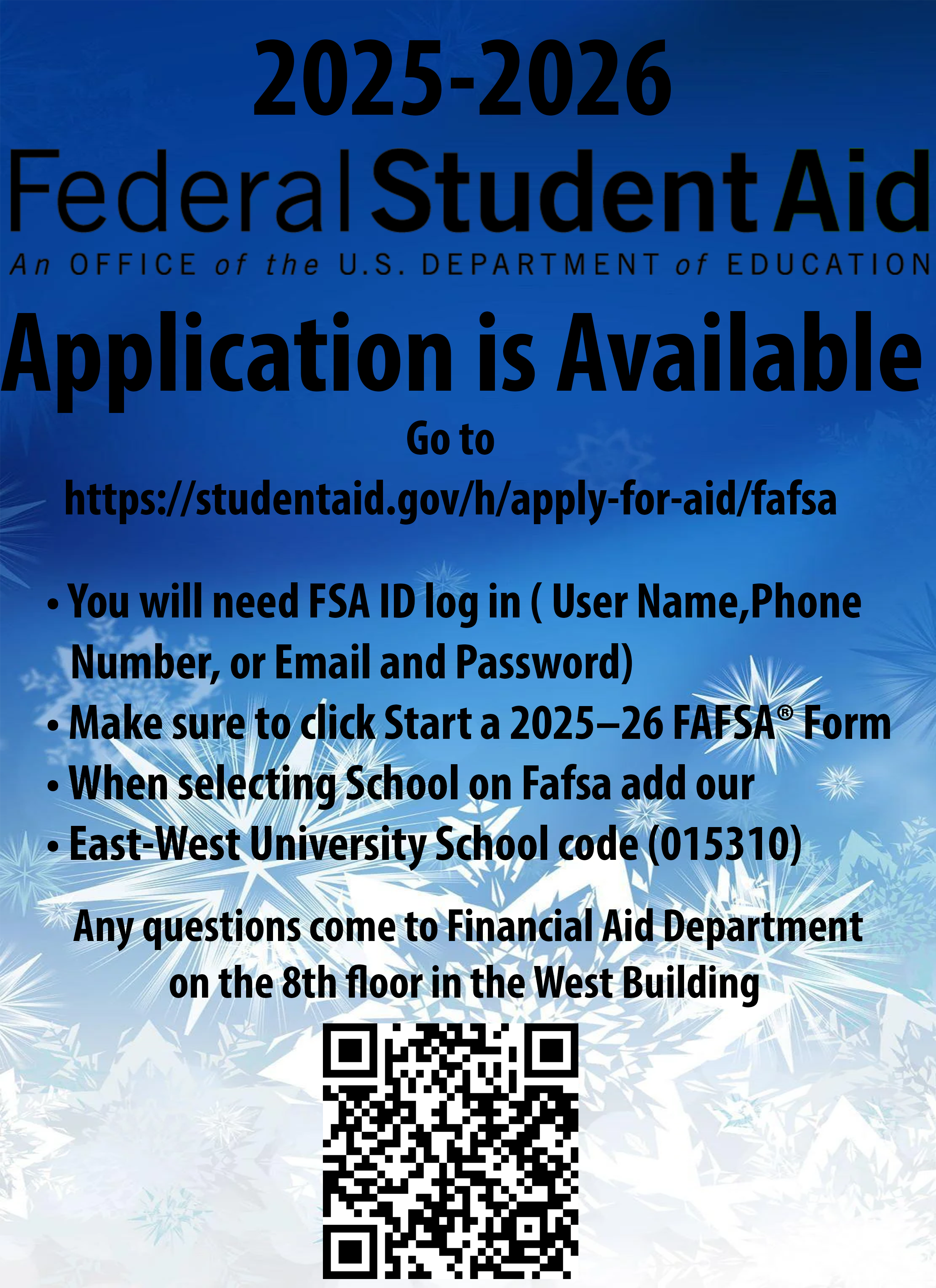 2025-2026 FAFSA application